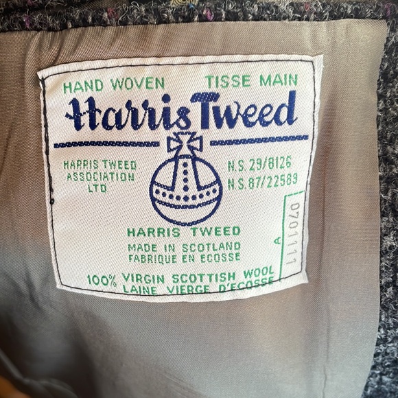 Harris Tweed aprox size 46L-48R sports jacket by Moores - Picture 9 of 12